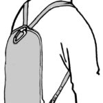 pack drawing back view