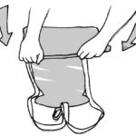 pack drawing pushing out air