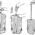 pack drawing using carabiner strap option