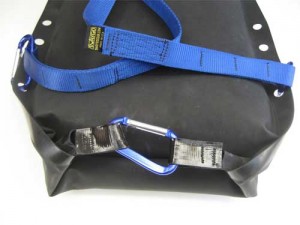 replacement of old buckle with carabiner